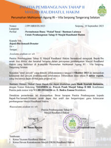 PROPOSAL PEMB. TAHAP II MASJID RH OK-2