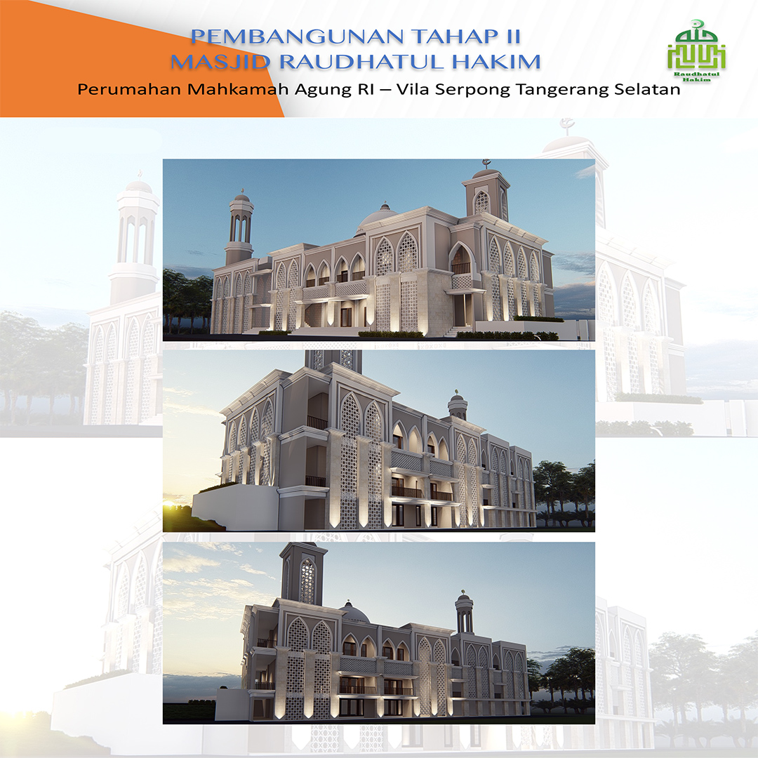 Pembangunan Tahap 2 Masjid Raudhatul Hakim Villa Serpong